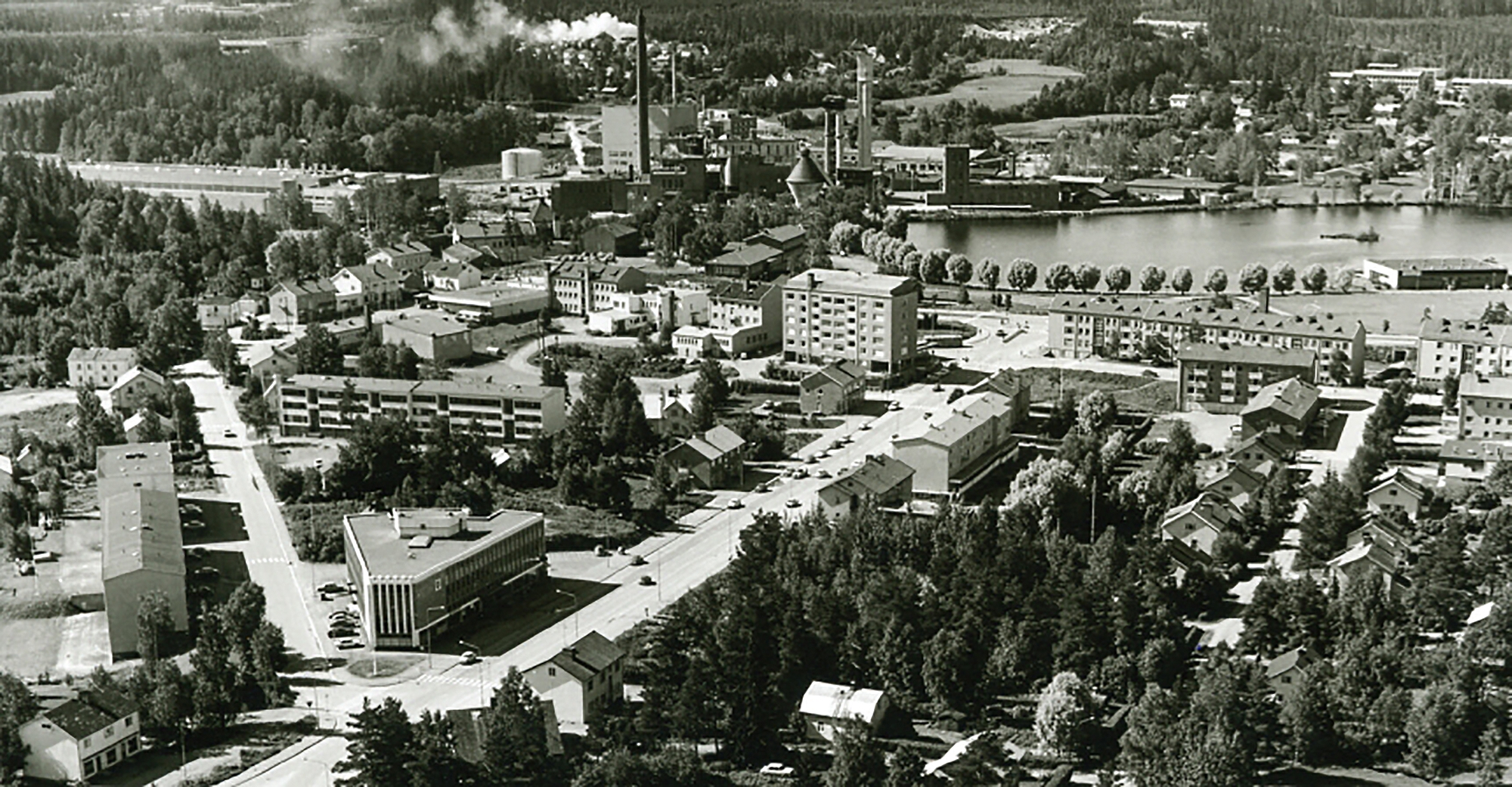 Jämsänkoskea 1970-luvulla.