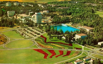 Maisema-arkkitehtuuri ja asuinalueiden kaupunkivihreän kehitys 1940-2000